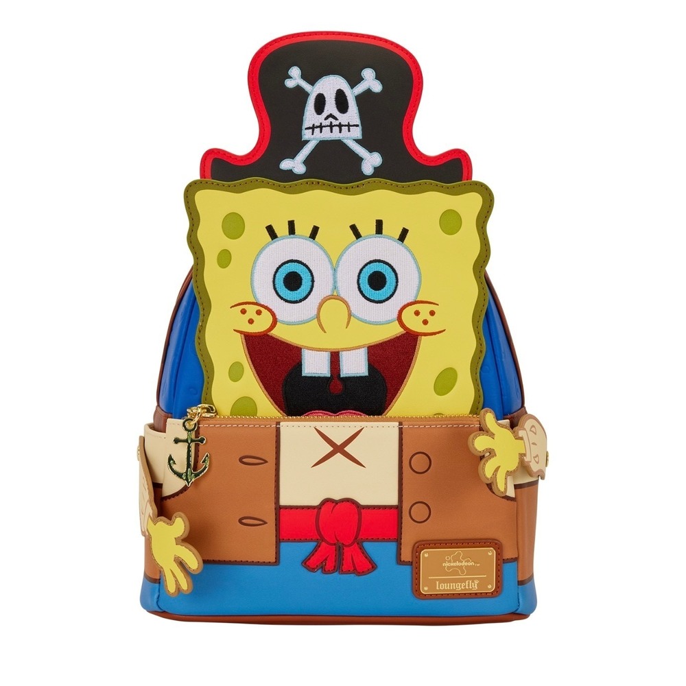 Loungefly Nickelodeon SpongeBob SquarePants Pirate Mini‎ Backpack NWT